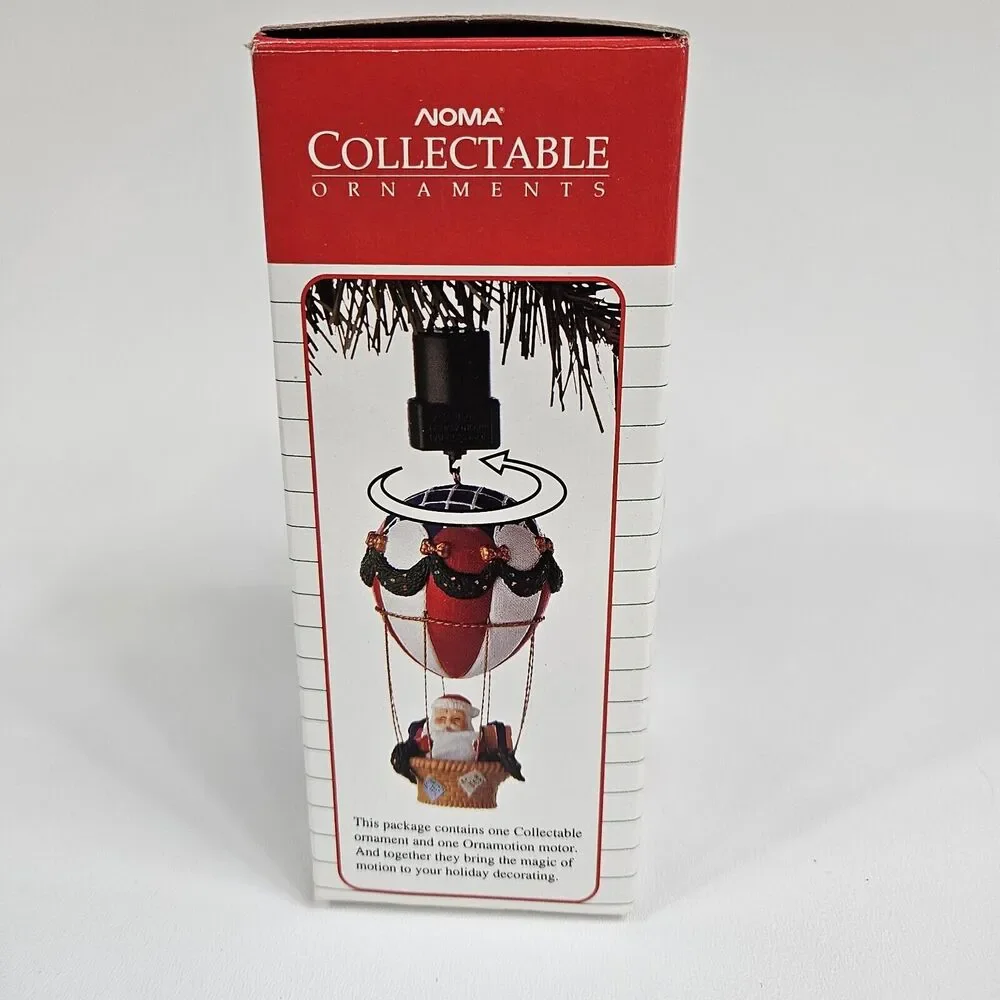 Noma‎ Rotating Santa in Hot Air Balloon Collectable Ornament Ornamotion
